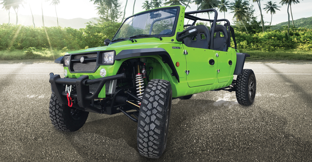 Green Oreion Reeper4 Apex four-seat UTV