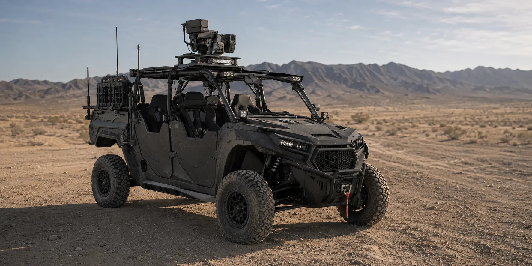 Mission-configured tactical side-by-side specialty vehicle platform
